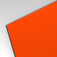 Vignette en alu-composite laqué orange 3mm