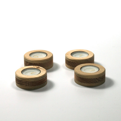 Izar wooden candle holders (larch)