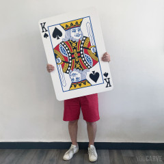 Giant decorative playing card (English face)