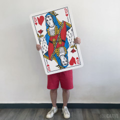 Giant decorative playing card (French face)