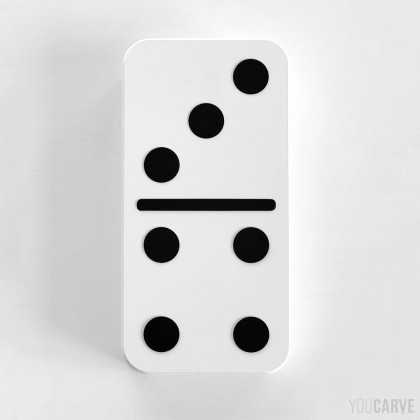Giant white domino