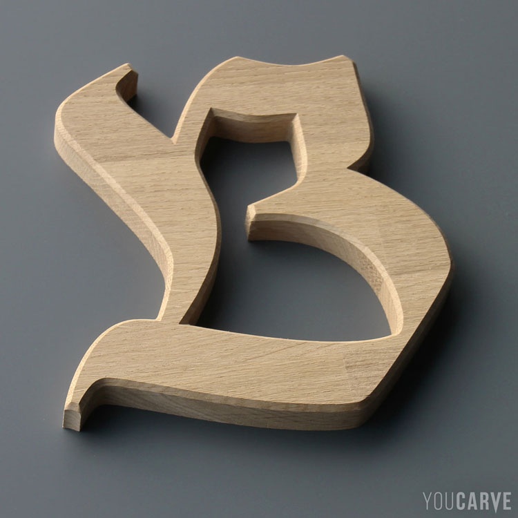 lettre 3d en bois