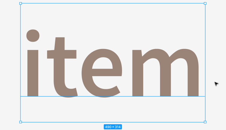 Figma - Texte éditable sélectionné Capture écran Figma, texte éditable sélectionné