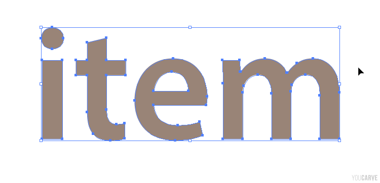 Illustrator - Texte vectorisé en mode Aperçu Capture écran Illustrator avec du texte vectorisé en mode Aperçu