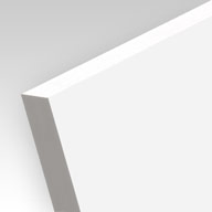 Vignette matériau, PVC expansé blanc ép. 19 mm