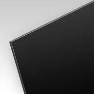 Vignette matériau, alu-dibond laqué noir (RAL 9005) mat ép. 3 mm
