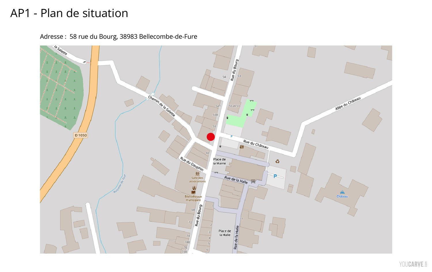 Supporting document - AP1 - Site location plan Fictional Signage Authorization Request Project - Supporting document example: AP1 - Site location plan