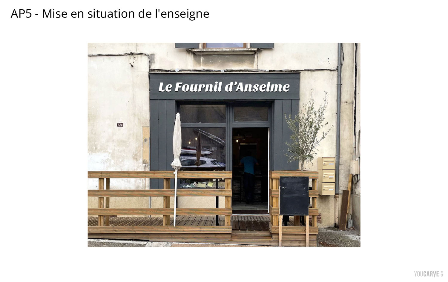 Supporting document - AP5 - Mock-up of the sign in situation Fictional Signage Authorization Request Project - Supporting document example: AP5 - Mock-up of the sign in situation