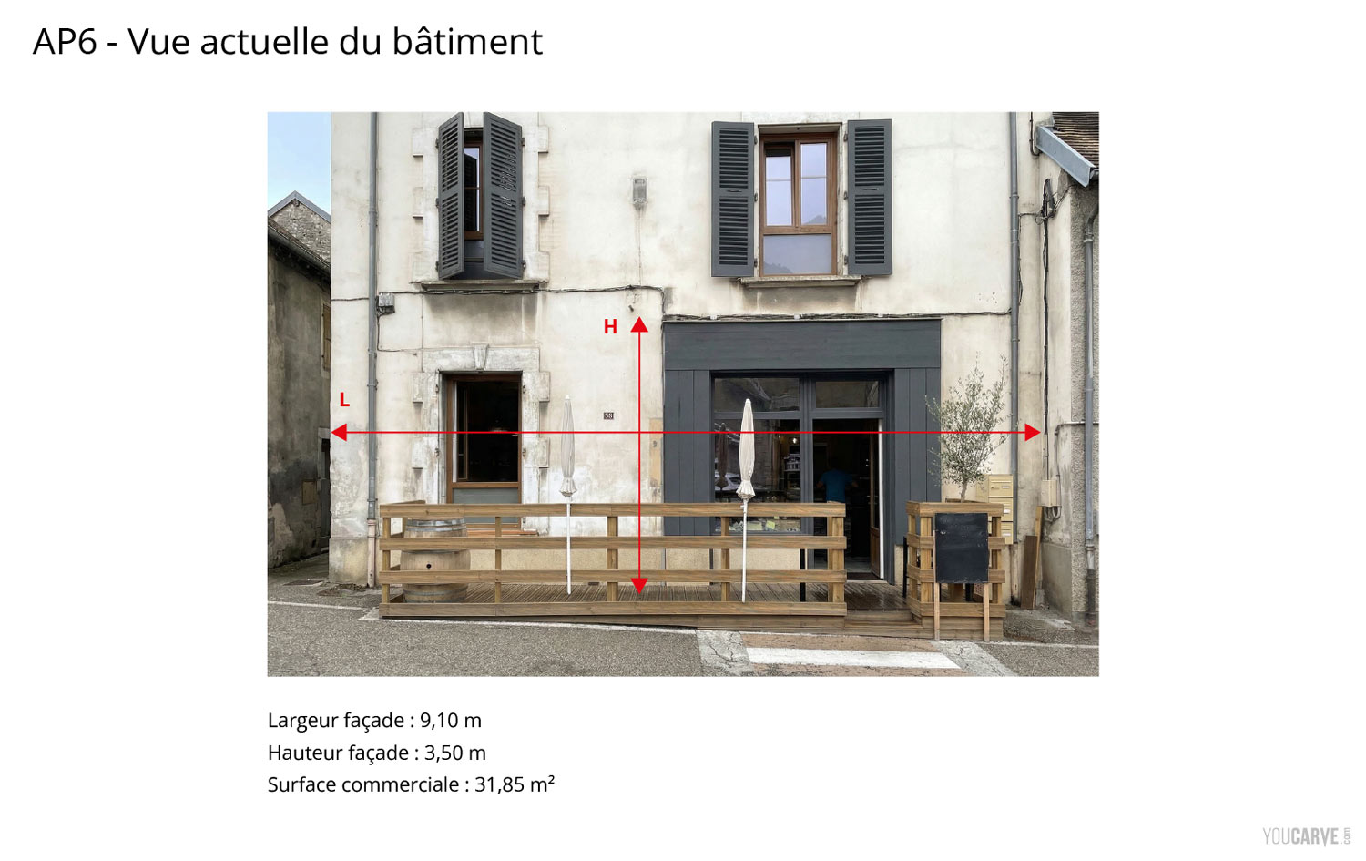 Supporting document - AP6 - Current view of the building Fictional Signage Authorization Request Project - Supporting document example: AP6 - Current view of the building
